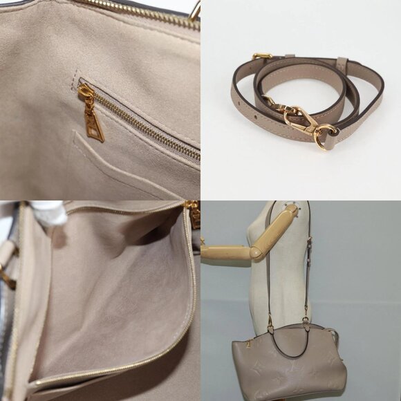 LOUIS VUITTON Monogram Empreinte Grand Palais MM Bag Beige M45833 LV Auth PP672M - Picture 15 of 16